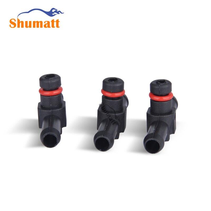 Common Rail Injector Return Oil Backflow Pipe Connector L T Type Plastic Tee Joint for dens0 Series Injector 10pcs/Bag
