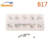SHUMAT 100 PCS Adjusting Washer Shims B17 Thickness Size 1.20-1.38mm Accuracy :0.020mm fit for DEN-SO Common Rail Injector