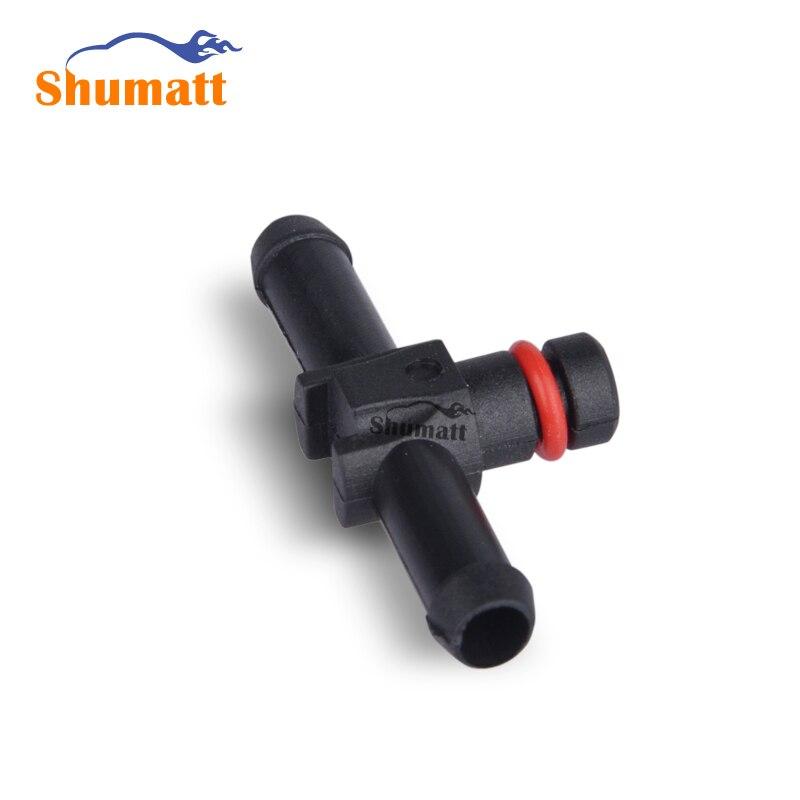 Common Rail Injector Return Oil Backflow Pipe Connector L T Type Plastic Tee Joint for dens0 Series Injector 10pcs/Bag