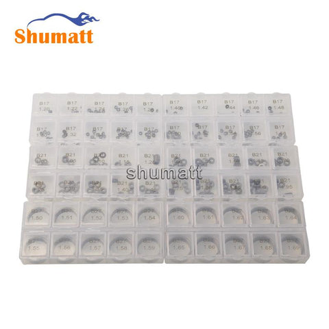 Common Rail AB17B21B27 Adjusting Shim Set (500 pieces)for Diesel Injector