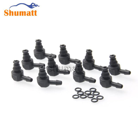 Common Rail CR 110 Series Injector Oil Backflow Pipe Joint fitting 10 pieces Each Bag