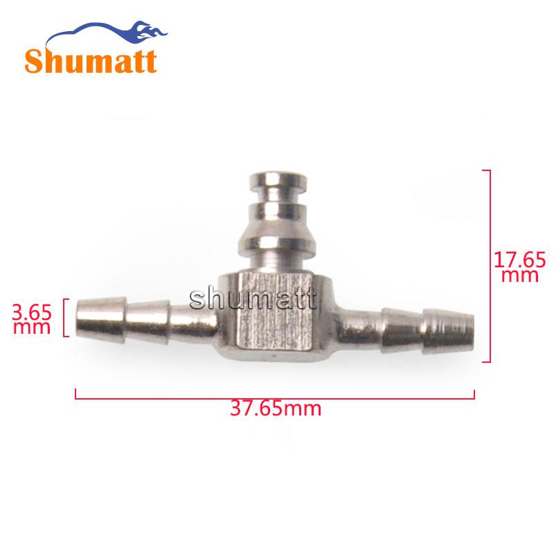 Common Rail CR 110 Series Injector Oil Backflow T-Style Iron pipe Three- joint 10 pieces Each Bag