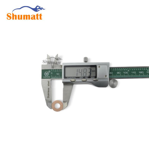 China Made New Common Rail Fuel Injector Copper Gasket 15 X 7.5 X 1.5 mm