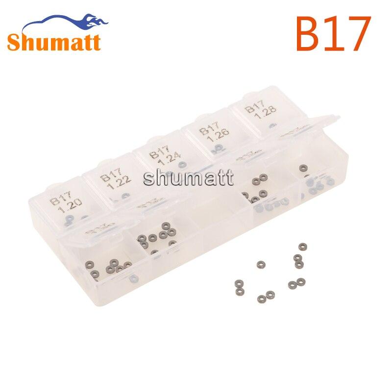 SHUMAT 100 PCS  Adjusting Washer Shims B17 Thickness Size 1.20-1.38mm Accuracy :0.020mm fit for DEN-SO Common Rail Injector