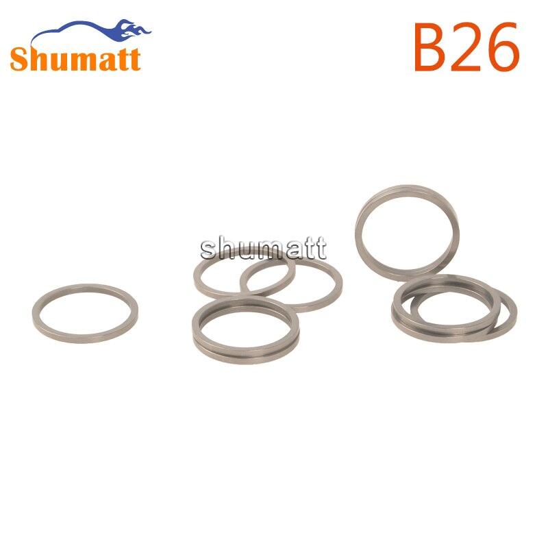 100pcs Common Rail Parts B26 Brand 120 Series Injector Repair Adjusting Washer Shims Thickness 1.34-1.52mm Accuracy 0.01mm