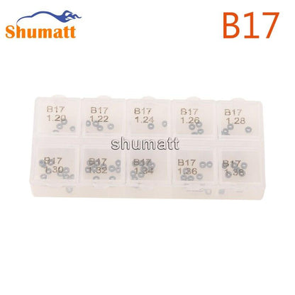 SHUMAT 100 PCS  Adjusting Washer Shims B17 Thickness Size 1.20-1.38mm Accuracy :0.020mm fit for DEN-SO Common Rail Injector