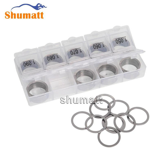100pcs Common Rail Parts Brand 110 Series Fuel Injector Valve Assy Adjusting Washer Shims B25 Thickness Range 1.000-1.090mm