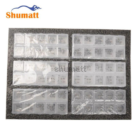 600pcs Common Rail Parts Injector Valve Assy Adjusting Washer Shims B13 B14 B16 B22 B26 for Brand 120 Series Full Set Gasket