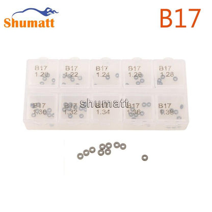 SHUMAT 100 PCS  Adjusting Washer Shims B17 Thickness Size 1.20-1.38mm Accuracy :0.020mm fit for DEN-SO Common Rail Injector