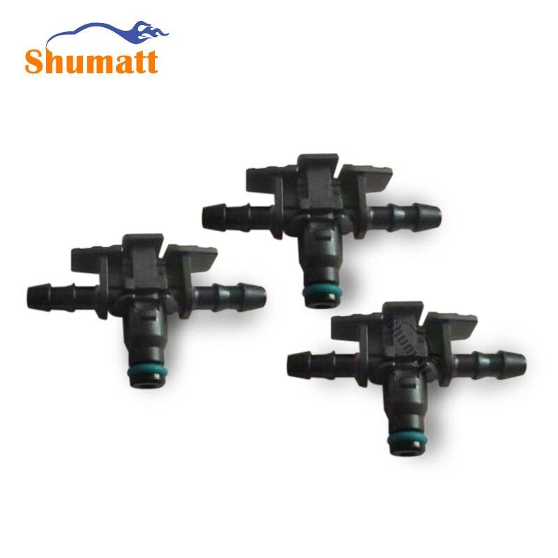 Common Rail Injector Return Oil Backflow Pipe Connector L T Type Plastic Tee Joint for s1emens Series Injector 10pcs Bag