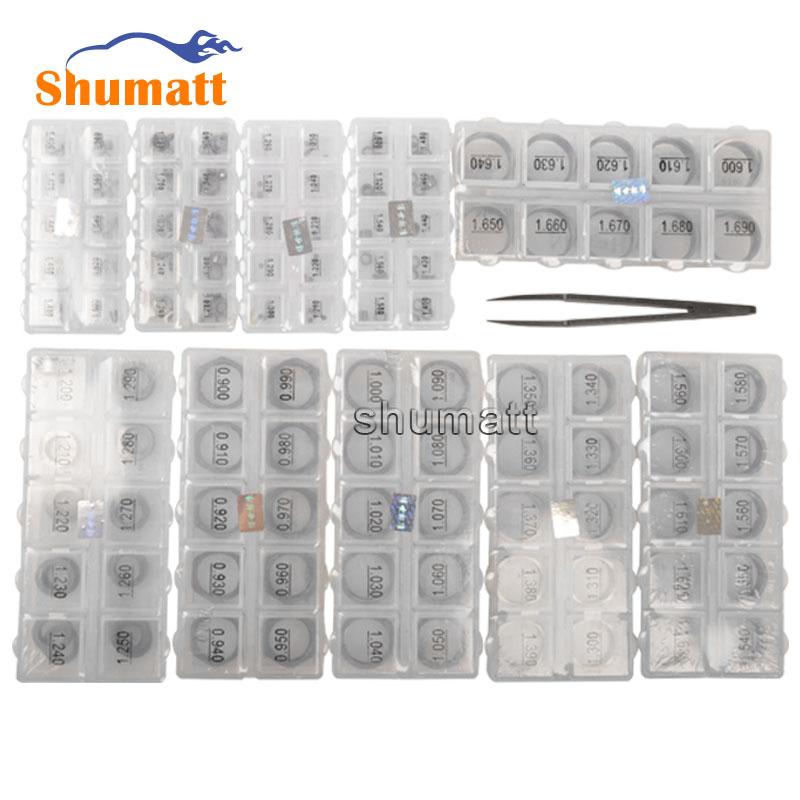 Common Rail Injector Adjustment Shims Set for Fuel Injector 500 pieces